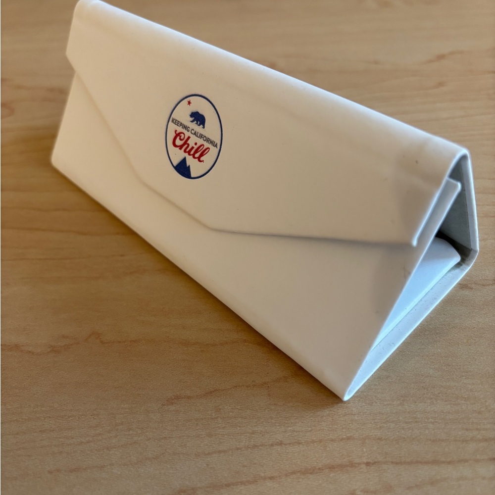 White Eyeglass Case from Coors Light